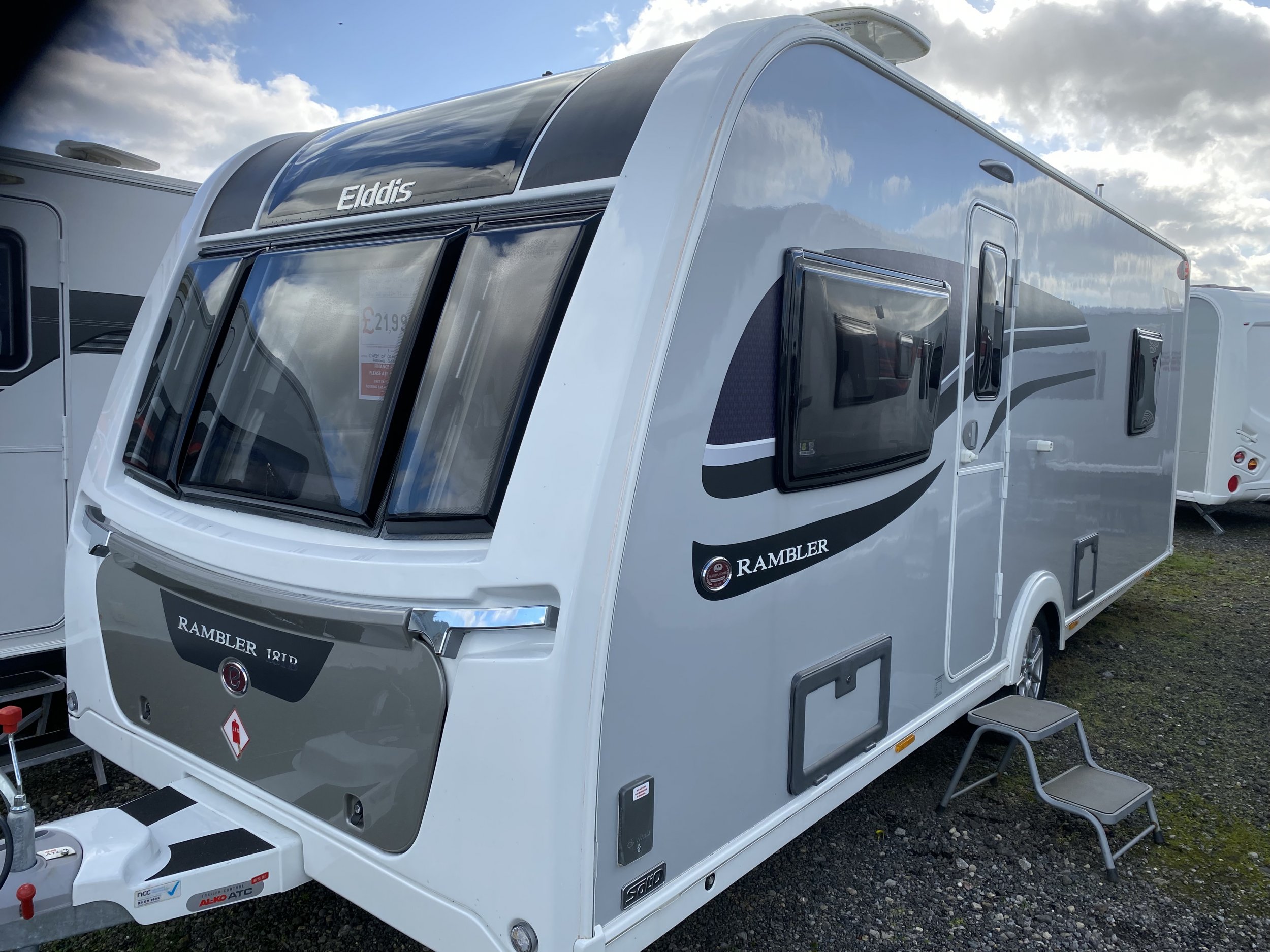 Elddis Rambler 18 4 IB 2022 Rear Island Bed | Yorkshire Coast Caravans